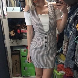 Striped jumper dress